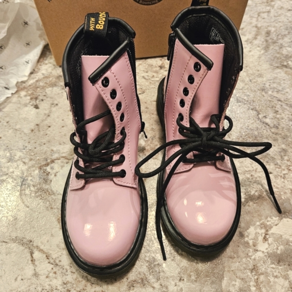 Kids Pink DR. MARTENS Boots
